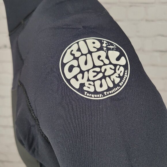 Rip Curl Black Dawn Patrol E4 3.2mm Flash Lining Long Sleeve Wet Suit Large L - Picture 11 of 12